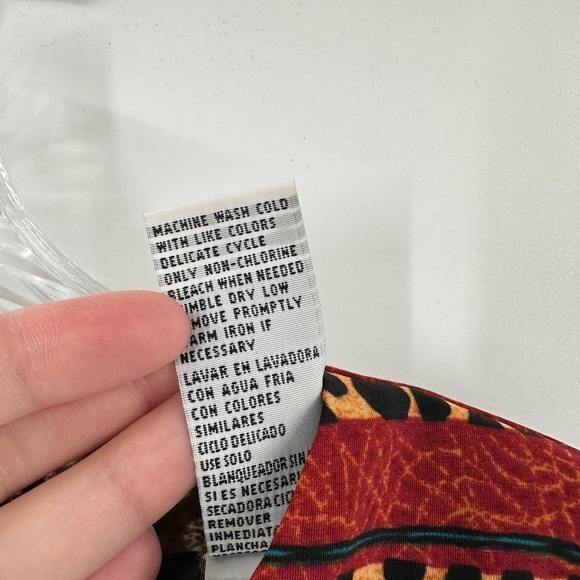 Sag Harbor Dress Brown Leopard V-Neck Sleeveless Sheath Dress Women's Size 8 - Picture 5 of 10